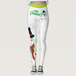 Legging Neve / Floco de neve / Natal branco - (editável)