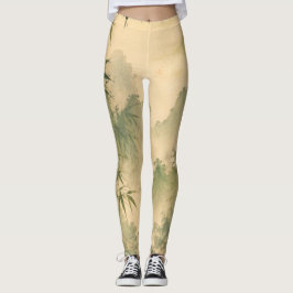 Legging Névoa de bambu salgueiro