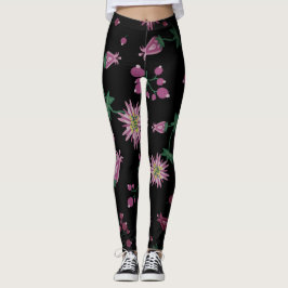 Legging Nevoeiro de flores e berries