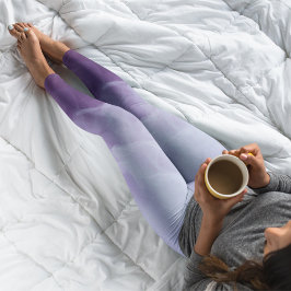 Legging Nevoeiro roxo misterioso Enfumaçado de cintura