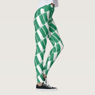 Legging NIGERIA Custom Text EXECUTE SEU PRÓPRIO Sinalizado
