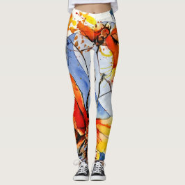 Legging No. 1 de Papillons das caneleiras da ioga