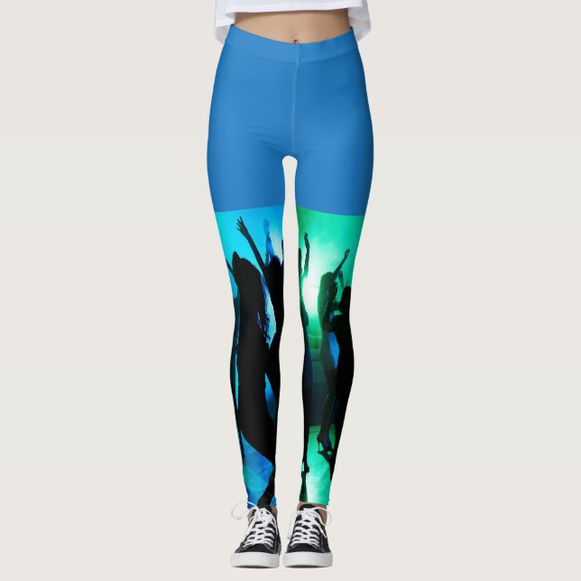 Legging No Clube Silhouette Blue Green (Frente)