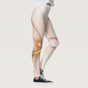 Legging Nobre Arte Fractal De Cobre E Dourada Abstrato mod