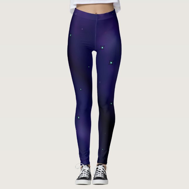Legging noite estrelada azul (Frente)