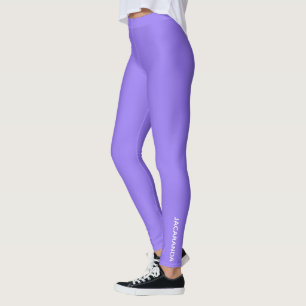 Legging Nome da cor roxa de Jacaranda
