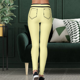 Legging Nome Personalizado Creme E Listras Pretas Presente