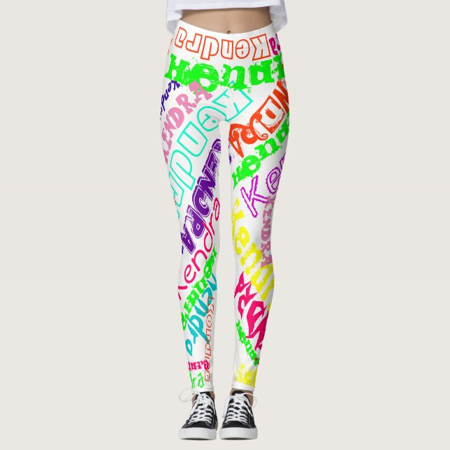Legging Nome Personalizado de Legendas Personalizadas