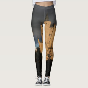 Legging Nome Personalizado do Castelo Medieval Fashion Yog