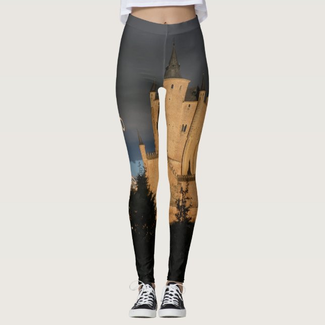 Legging Nome Personalizado do Castelo Medieval Fashion Yog (Frente)