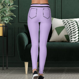 Legging Nome Personalizado Roxo Preto Listras Presente Div