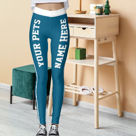 Legging Nomes de Animais de Companhia Personalizados do Oc