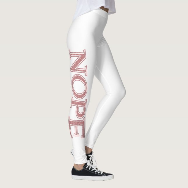 Legging Nopa Sarcástica de Prata Rosa Esbranquiçada (Direita)