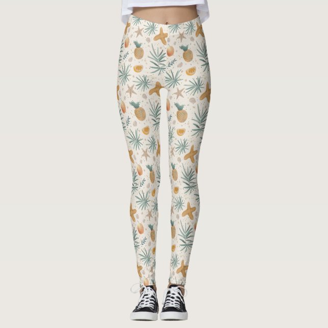 Legging Nossas Memórias Do Oceano Persistem (Frente)