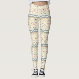 Legging Nossas Memórias Do Oceano Vão Persistir