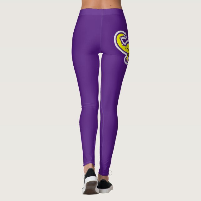Legging Nossas pernas "Elvis" em roxo (Verso)