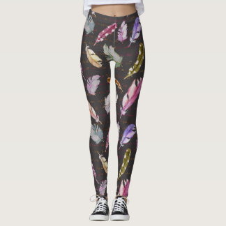 Legging Nota: Padrão de Aves Aquáticas.