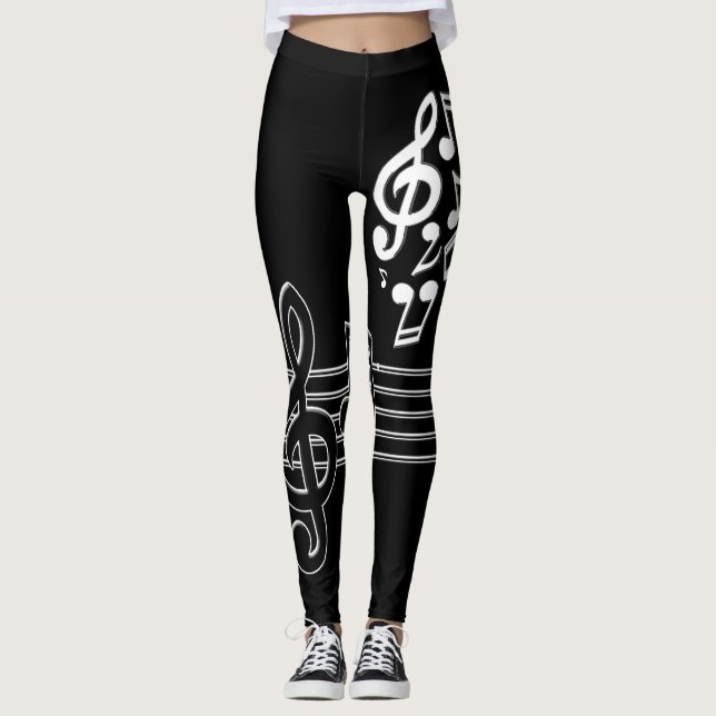 Legging Notas 3 da música (Frente)