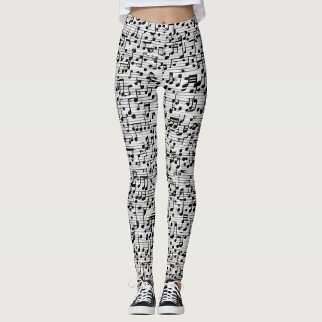 Legging Notas Musicais (Frente)