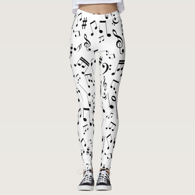 Legging Notas Musicais 3 (Frente)