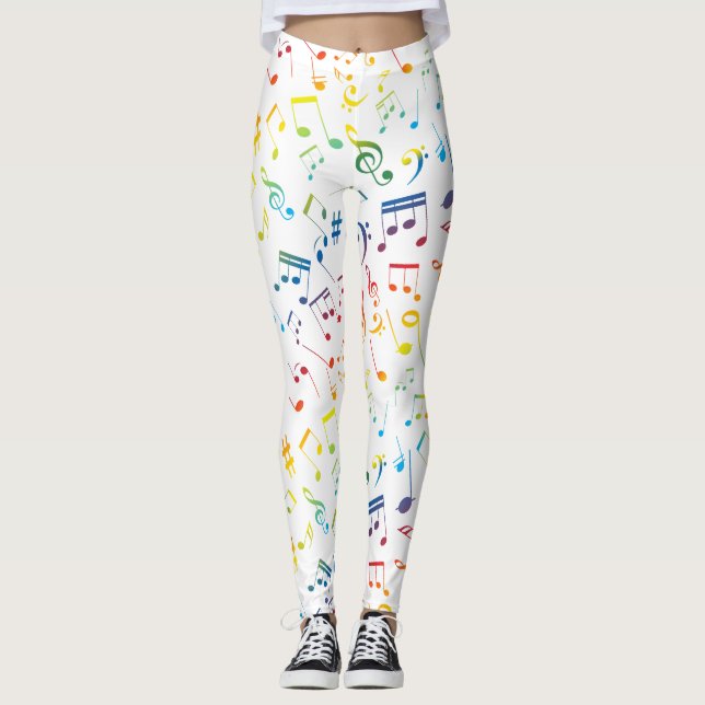 Legging Notas Musicais 4 (Frente)