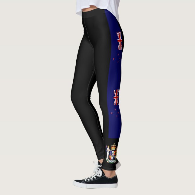 Legging Nova Zelândia listra a bandeira (Esquerda)