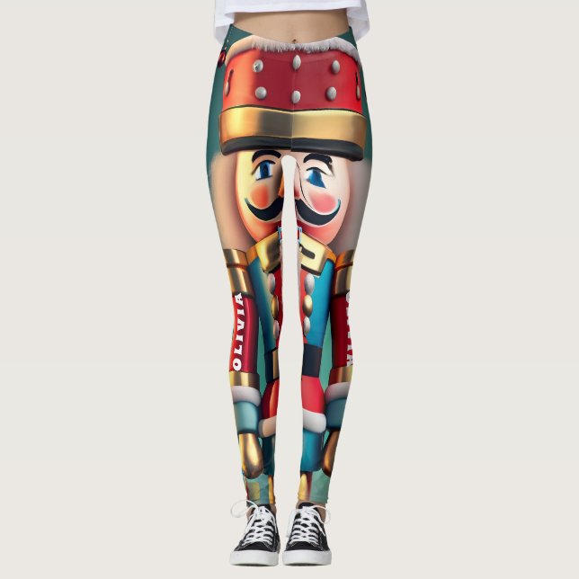 Legging Noz-cracker Natal Personalizado Mulheres (Frente)