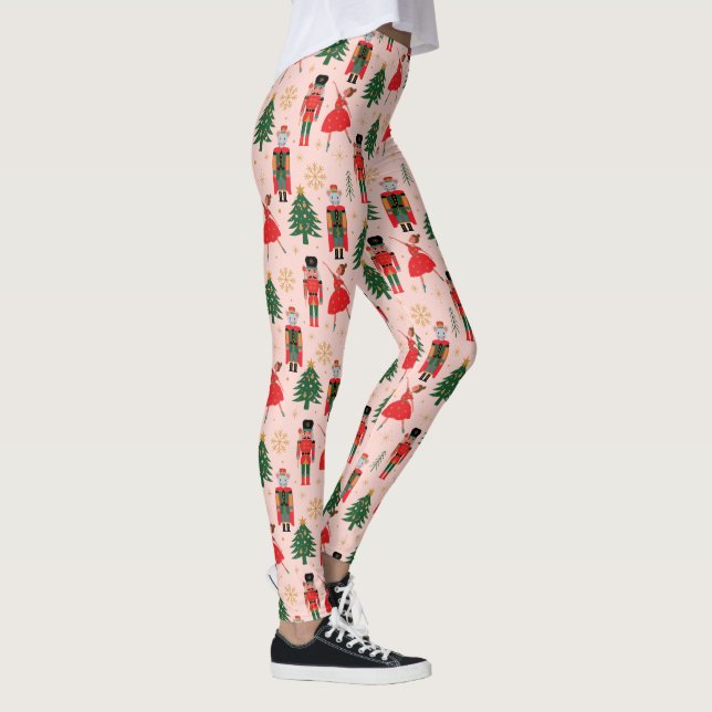 Legging Noz-cracker - Natal Rosa (Direita)