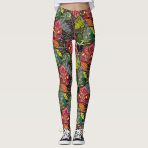 Legging noz dos hojas do boho