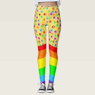 Legging Núcleo de Palhaço e Arco-Íris