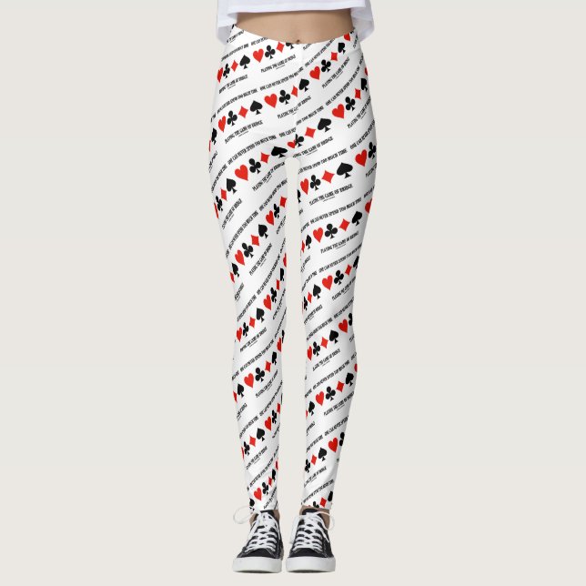 Legging Nunca Se Pode Passar Muito Tempo Jogando Ponte (Frente)