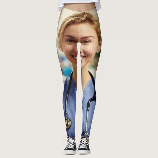 Legging Nurse Photo Customize Personalize (Frente)