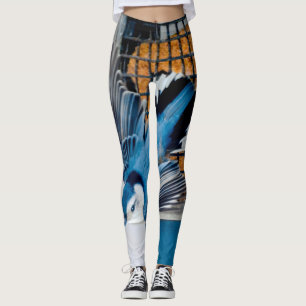 Legging Nuthatch Branca em Neve - Foto original