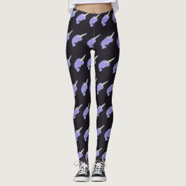 Legging Nutty Narwhals Cute Undersea Cartoon