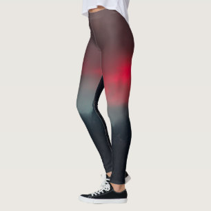 Legging Nuvens a arder, nevoeiro e montanhas