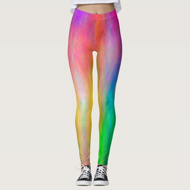 Legging Nuvens Abstrato coloridas (Frente)