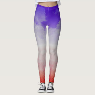 Legging Nuvens Coloridas Três