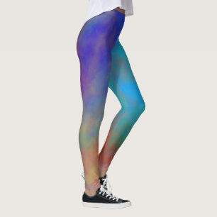 Legging Nuvens de Mármore Coloridas