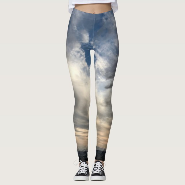 Legging Nuvens de tempestade (Frente)