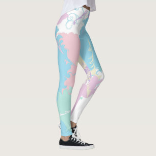 Legging Nuvens No Meu Café