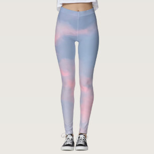 Legging Nuvens rosa personalizáveis