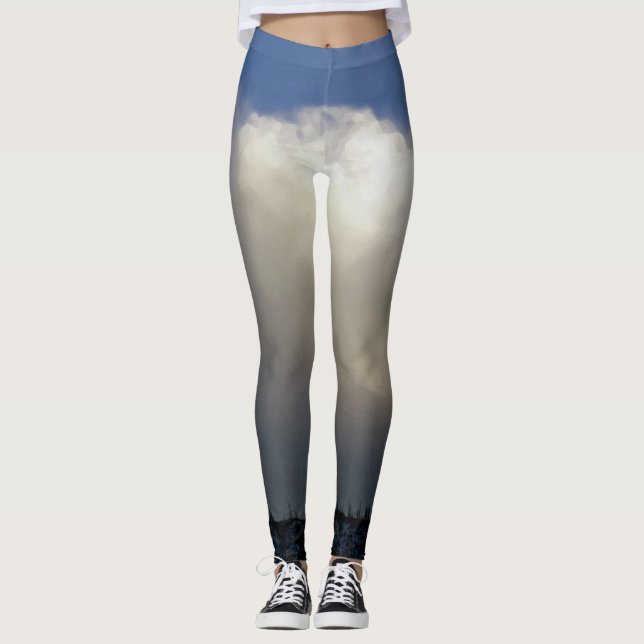 Legging Nuvens sobre a Cordilheira (Frente)