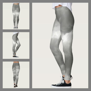 Legging Nuvens Tempestuosas Cinza Chic