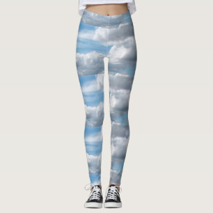 Legging Nuvens voando no céu azul