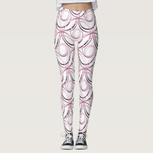 Legging O abstrato circunda o teste padrão japonês