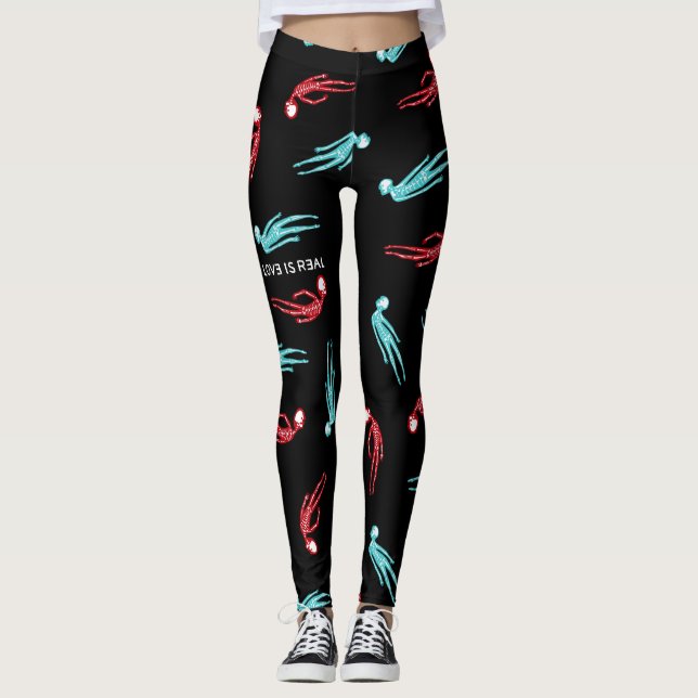 Legging O amor é esqueleto real (Frente)