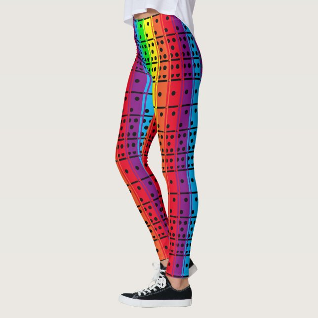 Legging O arco-íris colore dominós (Esquerda)