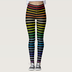 Legging O arco-íris mais largo esboçado do espectro list
