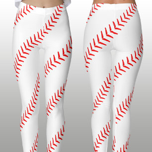 Legging O basebol das mulheres costura (emendas) as