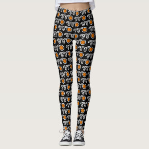 Legging O basquetebol bonito ostenta caneleiras do